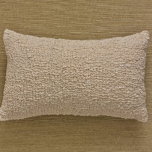 Split P Metallic Pucker Pillow Cover in Natural - 1 of 1