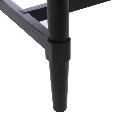Estella Black and Beige 2-Drawer Console Table