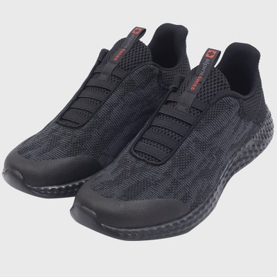 Мужские кроссовки Alpine Swiss Troy Mens Mesh Knit Slip On Sneakers Athletic Lightweight Tennis Shoes BLK 13 M US — фото 2