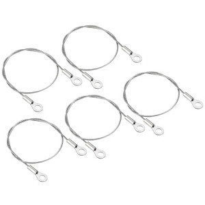 Unique Bargains Stainless Steel Light Outdoor Travel Luggage Safety Locking Cables 0.2" ID Eyelets - 1 of 4