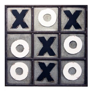 VIP Metal 36 in. Black Tic Tac Toe Decor - 1 of 3