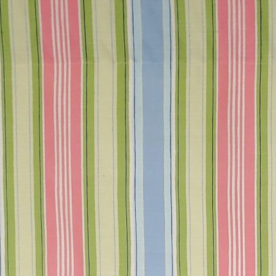 Multicolor Striped Cotton 50'' Window Valance