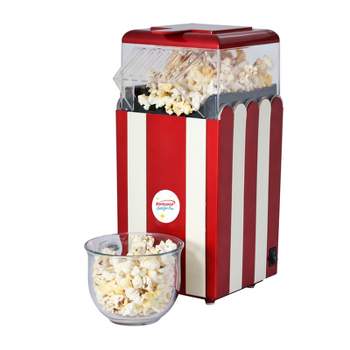 Mini Popcorn Machine Old Fashioned Popcorn Maker Movie Theater Style,1200W  Hot Air Popper Popcorn Maker,Tabletop Red Popcorn Popper,for Party Home  Theater,Free Measuring Cup 
