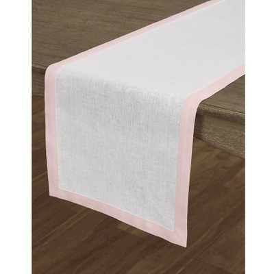 blush pink and white