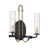 Savoy House Kearney 2 - Light Wall Light in  Vintage Black/Warm Brass - 2 of 3