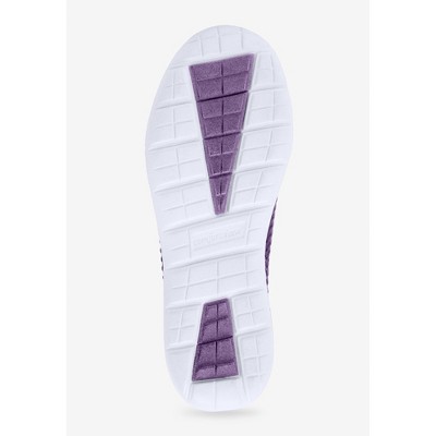 Женские кроссовки Comfortview The CV Sport Ariya Textured Knit Slip On Sneaker - 8 WW, Sweet Grape (Wide Widths Available) — фото 5