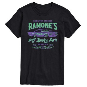 Men's - Disney - Radiator Springs Ramone's House of Body Art Rt 66 Short Sleeve Graphic T-Shirt - 1 of 4