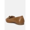 Chunky Metal Chain Faux Leather Loafers - 2 of 4