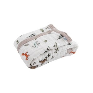 Little Unicorn Cotton Muslin Baby Receiving Quilt - 1 of 4