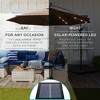 Best Choice Products 10ft Solar LED Offset Hanging Outdoor Market Patio Umbrella w/ Adjustable Tilt - 3 of 4