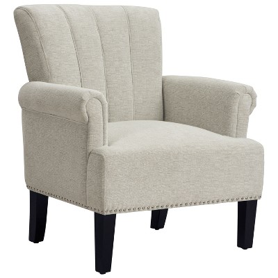 NicBex Tufted Polyester Accent Chair,Upholstered Living Room Chairs with High Backrest,Modern Comfy Armchair,Accent Chairs for Living Room