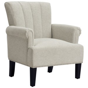 NicBex Tufted Polyester Accent Chair,Upholstered Living Room Chairs with High Backrest,Modern Comfy Armchair,Accent Chairs for Living Room - 1 of 4