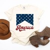Simply Sage Market Women's America Retro Cursvie Short Sleeve Garment Dyed Tee - 3 of 4