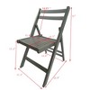 SKRAN Furniture Set Slatted Wood Folding Special Event Chair, Foldable Style Patio Dining Chairs for Kitchen, Balcony and patio - 3 of 4
