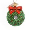Tannenbaum Treasures 3.25 In Wreath Ornament Holiday Holly Christmas Tree Ornaments - 2 of 2