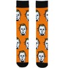 Halloween II Socks Men's Michael Myers 2-Pack Adult Horror Novelty Mid-Calf Crew Socks Multicolored - 4 of 4