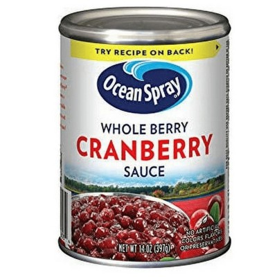Ocean Spray Whole Berry Cranberry Sauce, 14 Oz (Pack of 3)