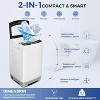 HOMDOX 16.5Lbs Portable Washing Machine, 2.3Cu.ft Compact Full-Automatic Washer Machine, LED Display, 10 Programs 8 Water Levels for Apt, Dorms, RV - 3 of 4