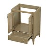 NicBex Bathroom Vanity with/without Ceramic Sink,1 Door&1 Drawer,Solid Wood Frame Bathroom Storage Cabinet,No Faucet Included.Natural - 2 of 4