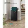 13 Gallon Automatic Trash Can - Motion Sensor & Touch Open, Stainless Steel, Soft-Close Lid, Includes 15 Bags - 3 of 4