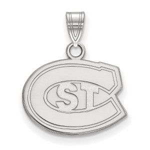 Black Bow Jewelry 14k White Gold St. Cloud State Huskies NCAA Small Pendant - 1 of 3