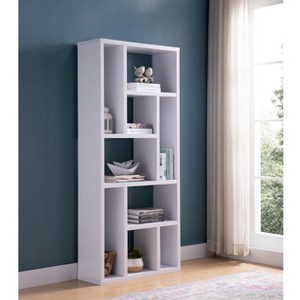NicBex Bookcases for Living Room 4-Tier 65.25" H Display Storage Cabinet 2-Toned Bookcase with 4 Shelves for Home Office - 1 of 4