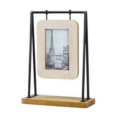 VIP Wood 13 in. Brown 4x6 Photo Frame