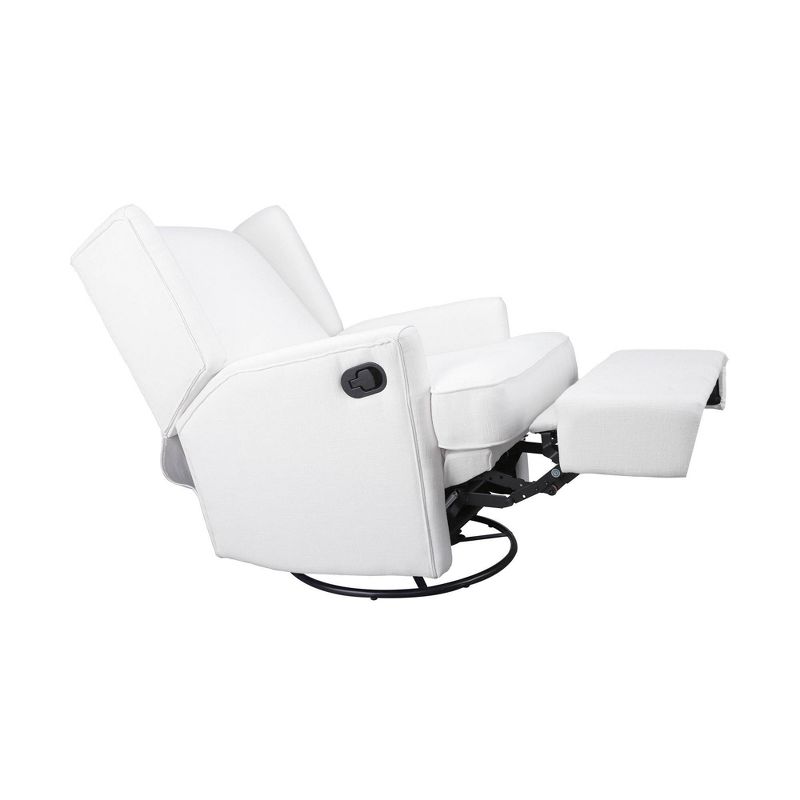 SECOND STORY HOME Hemingway Swivel Recliner Chair - White, 6 of 11