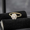 Jewelry Avalanche 20G 14K Gold .09ctw Diamond Flower Nose Hoop Ring, Twist-open 5/16"(8mm) - 2 of 4