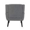 VASIP  Modern Ergonomic Accent Chair with Soft Linen Fabric,Comfortable Chair with Black Legs ,for Living Room,Bedroom Chair,Beige - 4 of 4