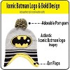DC Comics Boys Batman Winter Hat 2 Pair Gloves or Mittens Set (Toddler/Little Boys) Size Age 4-7,Batman Winter Hat and Gloves With Handwarmers - 4 of 4