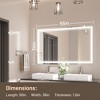 Keonjinn LED Front Light Bathroom Vanity Wall Mirror, Anti-Fog, Dimmable - 3 of 4