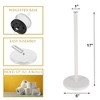 Evideco French Home Goods 4-Roll Freestanding Toilet Paper Holder & Reserve White or Chrome - image 4 of 4