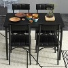 Coucheta 5-Piece Dining Set for Small Spaces with Upholstered Chairs, Sturdy Metal Frame & Space-Saving Design - 4 of 4