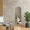 65" X 22" Oversize Metal Arch Stand Full Length Mirror Arched Standing Mirror ,Large Arched Wall Mirror-The Pop Home - 2 of 4