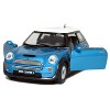 KiNSMART Mini Cooper S 5inch 1:28 Scale Die Cast Metal Model Toy Cars Blue - 3 of 3