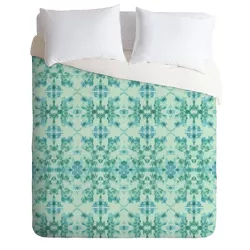Schatzi Brown Bexeley Tie Dye Mint Comforter Set - Deny Designs