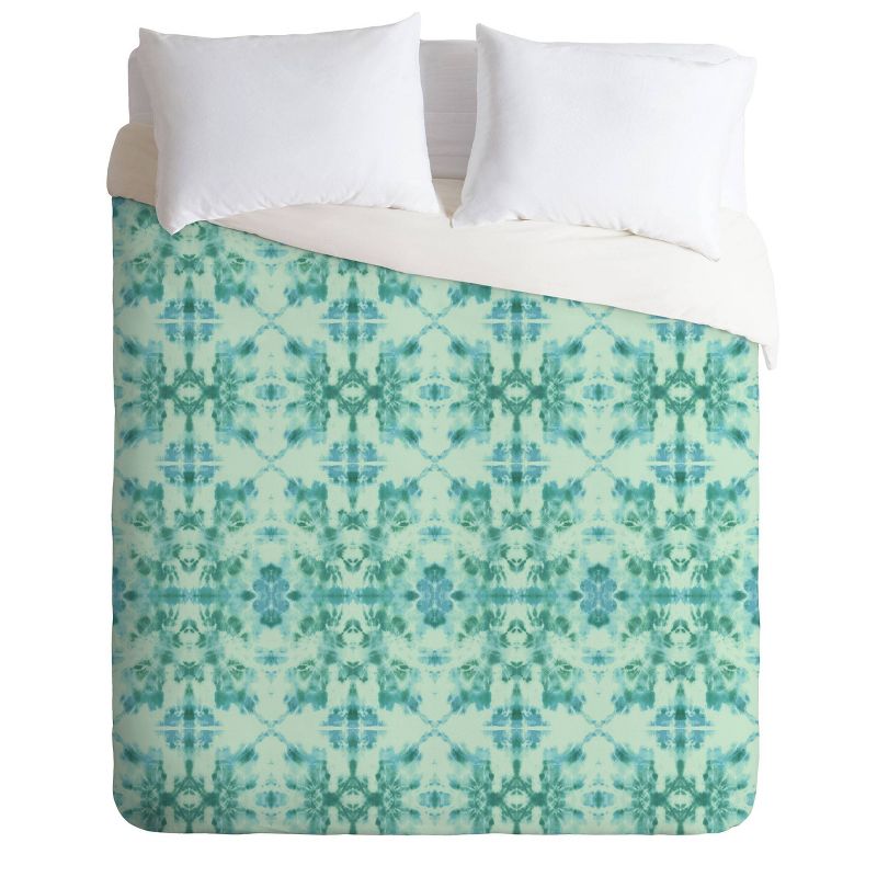 Schatzi Brown Bexeley Tie Dye Mint Comforter Set - Deny Designs, 1 of 8