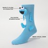 Sesame Street: Cookie Monster 3D Mens Casual Crew Socks - 2 of 4