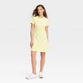 Women's Short Sleeve Ruched Knit Mini T-Shirt Dress - Universal Thread™