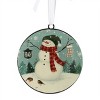 Snowman Disc Ornament (2 Sided) - 4 of 4