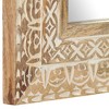 vidaXL Hand-Carved Mirror 19.7"x19.7"x1" Solid Mango Wood - 4 of 4