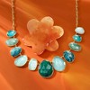 Ross-Simons 48.00 ct. t.w. Multi-Gemstone Bib Necklace in 18kt Gold Over Sterling Size 18 - 3 of 4