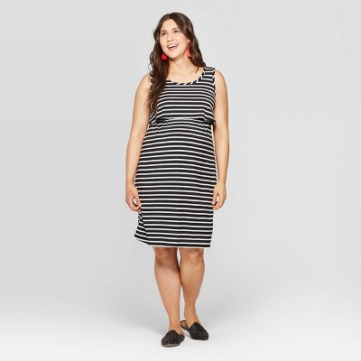 target striped maternity dress