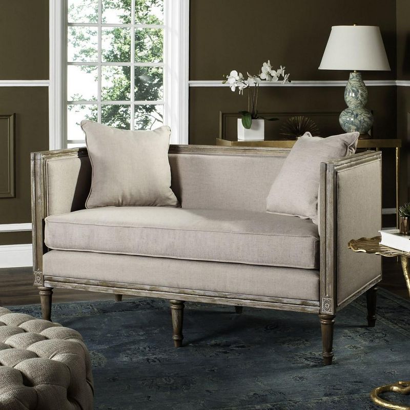 Leandra Rustic French Country Settee  - Safavieh, 2 of 7