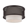 Livex Lighting Braddock 1 - Light Flush Mount in  Bronze - 3 of 4