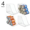 mDesign Plastic Kitchen Storage Organizer Container Bins - 4 Pack - Clear - 2 of 4