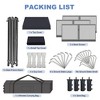 10x10 Easy Pop Up Canopy Tent, Commercial Instant Canopy, Patio Shade with 3 Sidewalls, Quick Setup for Outdoor Use - 4 of 4