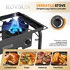 ROVSUN 2 Burner Portable Gas Stove with Carring Bag & Shelf, 150000BTU Outdoor Propane Burner with Regulator, Camping Cooker for Cooking Home Brewing - 4 of 4