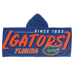 22"x51" NCAA Florida Gators Hooded Youth Beach Towel - 1 of 3